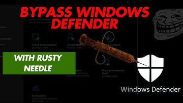 How to Bypass Windows Defender using Rusty needle