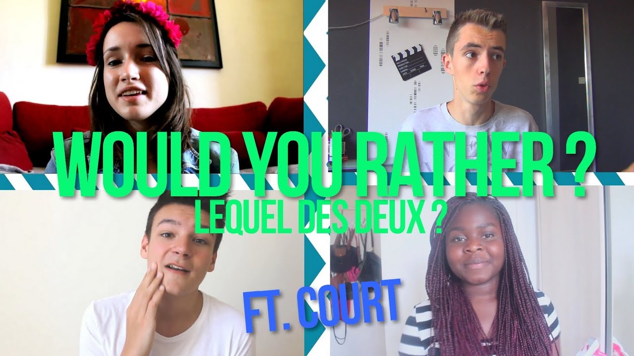 Would you rather TAG ! (français) YouTube