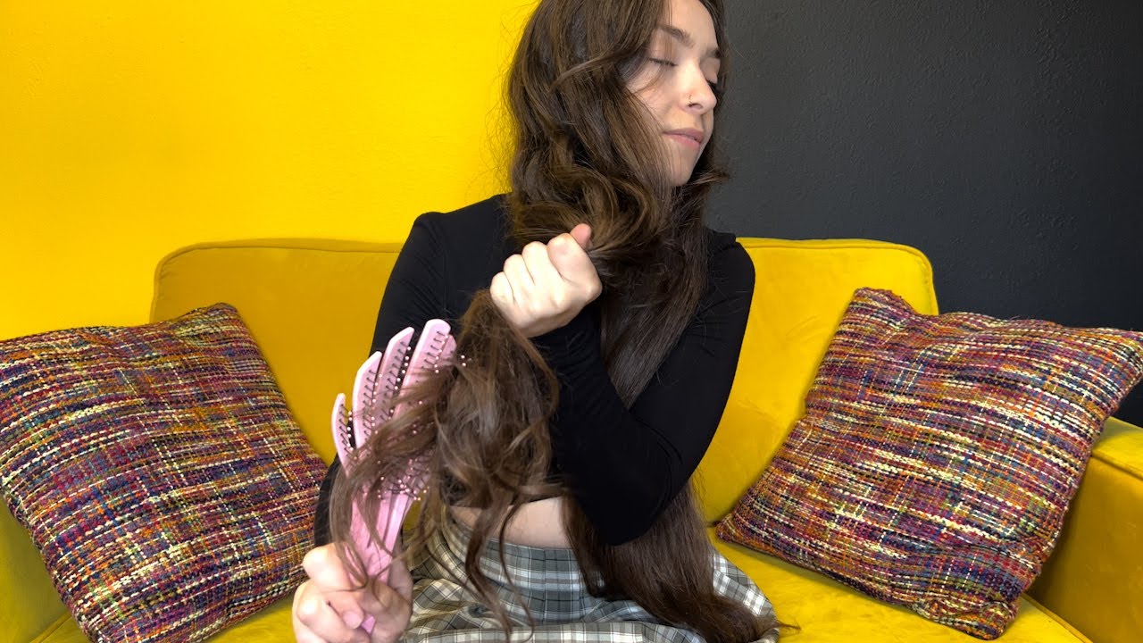 ASMR Intense Hair Brushing, Whispering and Finger Fluttering for Deep Sleep and Relaxation