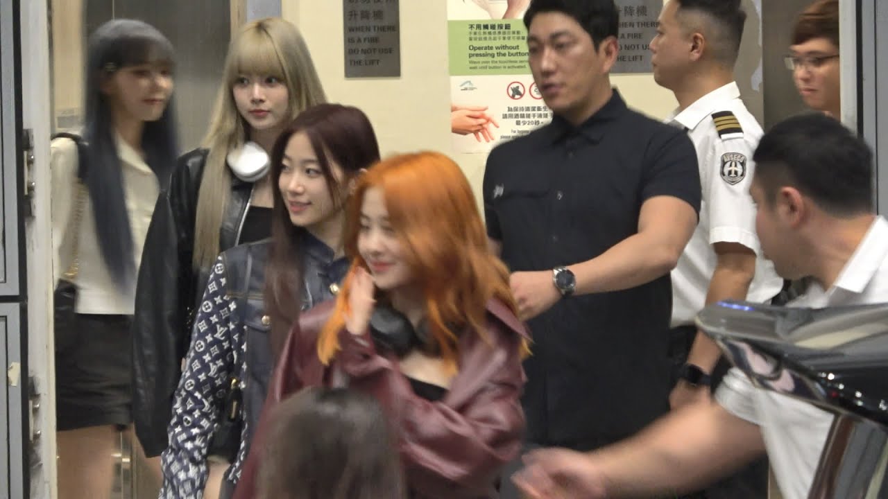 LE SSERAFIM (르세라핌) Hong Kong Airport Arrival 20230928 (Incheon→Hong Kong)