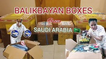 4 Balikbayan Boxes from Saudi Arabia to Philippines | Unboxing Part 1