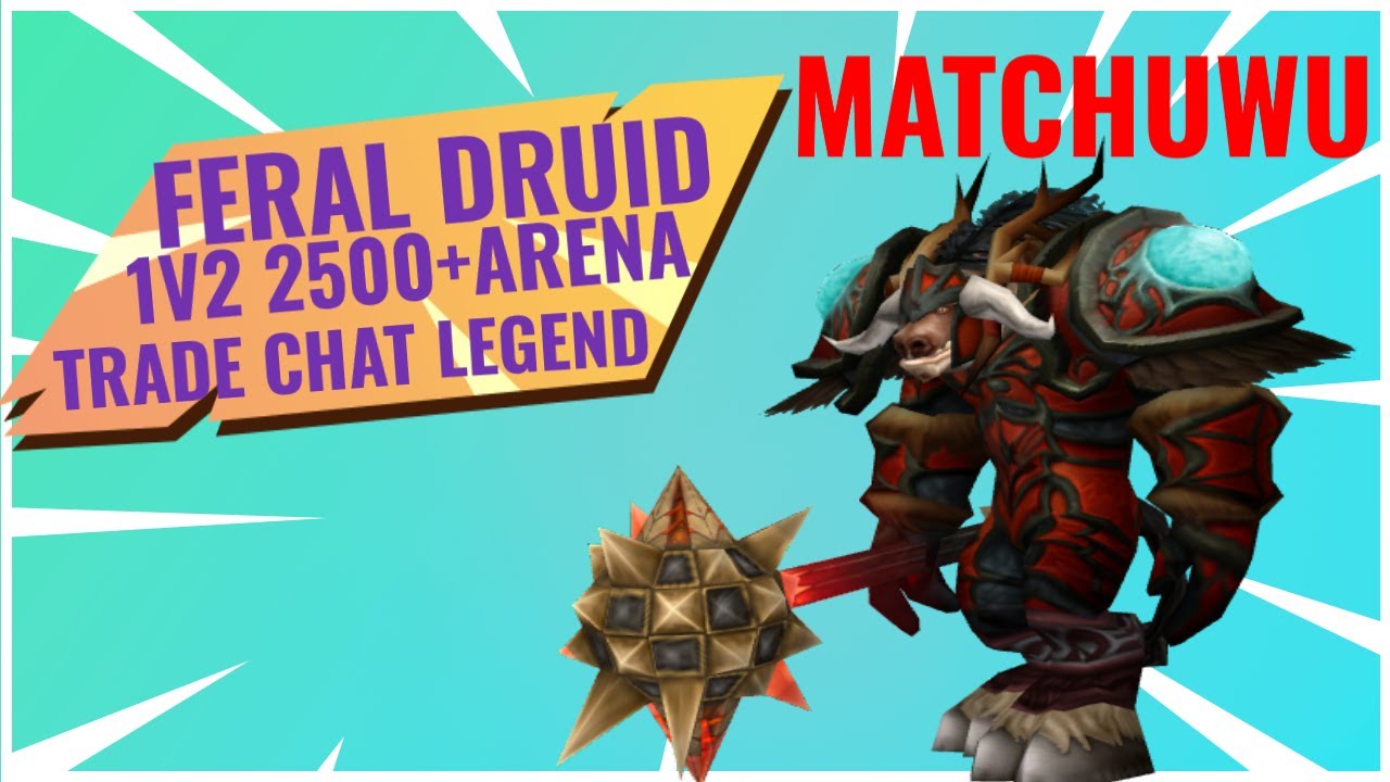 UNDERCOVER GLADIATOR SERIES -FERAL DRUID MATCHUWU 1v2's 2500+ ROGUE MAGE!!!! (CLASSIC TBC ARENA 2v2)