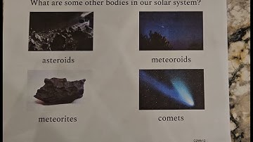 Classical Conversations Cycle 2 Week 12 Science other bodies in our solar system tune Frere Jacques 