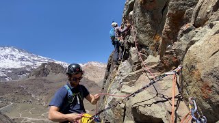 Escalando "El camino" en Pared de Jabbah [CC]