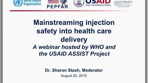 Injection Safety Webinar