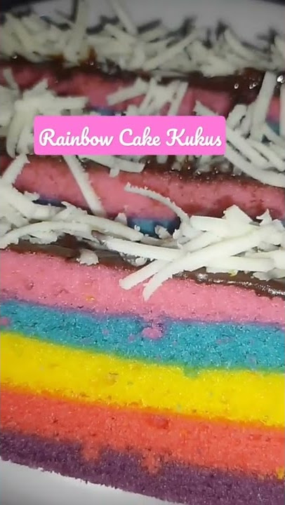 Rainbow cake kukus