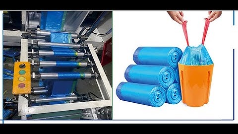 Máy làm túi nilon cắt hờ dạng cuộn có dây rút tự động