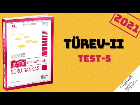 345 AYT 2021 MATEMATİK TÜREV-2 TEST-5 ÇÖZÜMLERİ