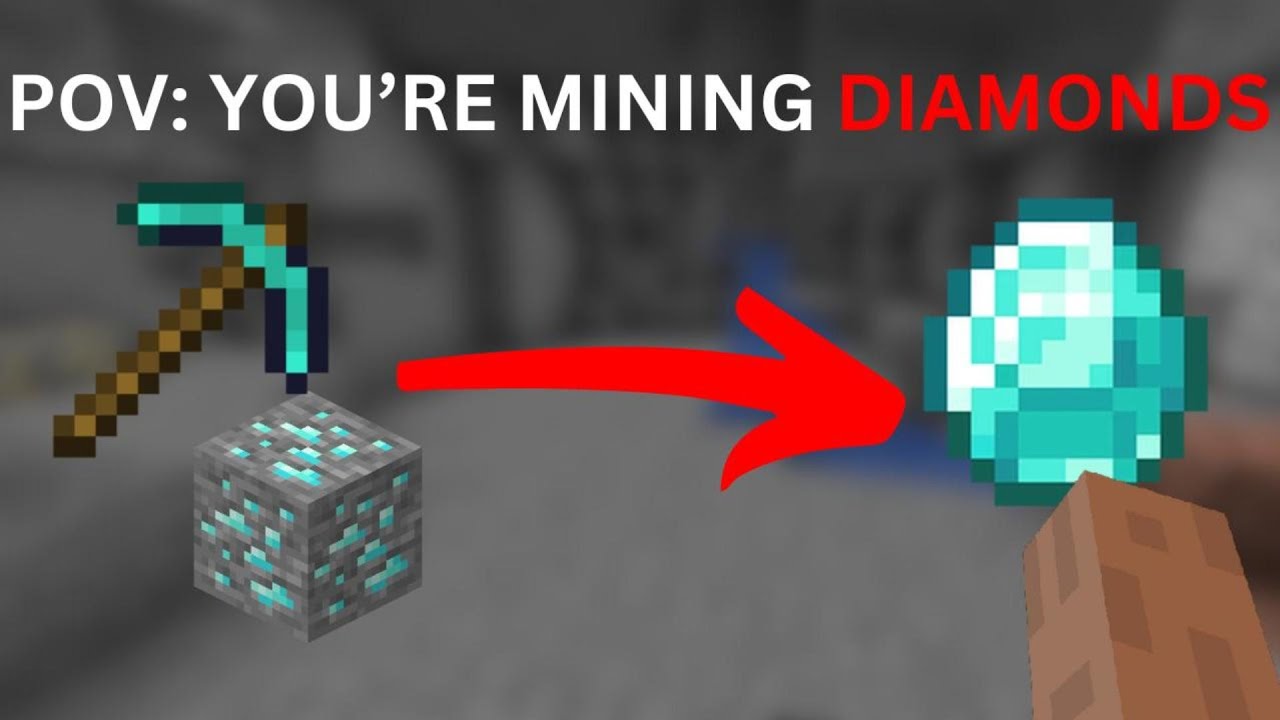 POV: YOU'RE MINING DIAMONDS IN MINECRAFT! - YouTube