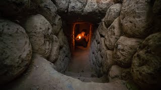Living in an Underground Cave Self Built, 150 Days Jungle Survival Solo Bushcraft Adventure