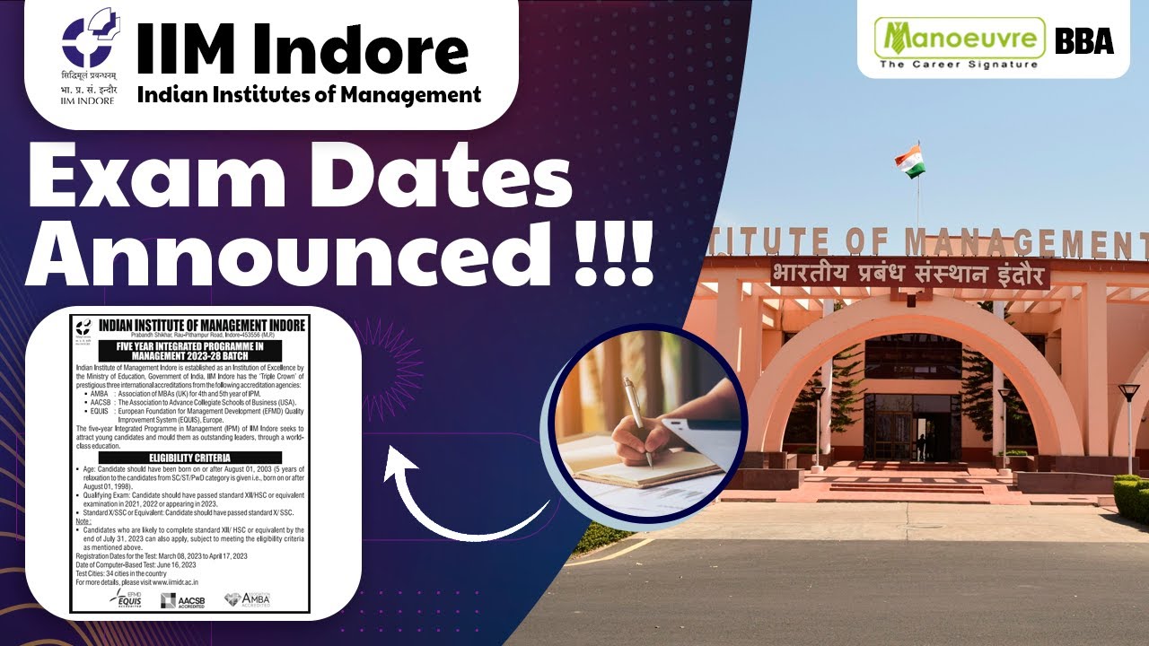 IPMAT 2024 - IPM/BBA | IIM Indore Exam Dates Announced | Latest Updates ...