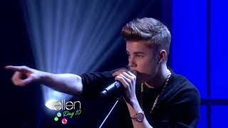 Justin Bieber   As Long As You Love Me Live on Ellen Degeneres Show 2012
