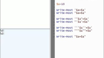 Кавычки в Windows PowerShell 2.0