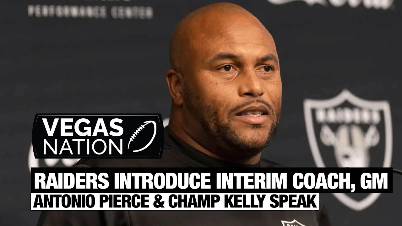 Raiders introduce interim coach, GM YouTube
