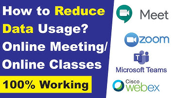 How to Reduce Data Usage in Google Meet / Zoom Meeting / Microsoft Teams | Save Mobile Data