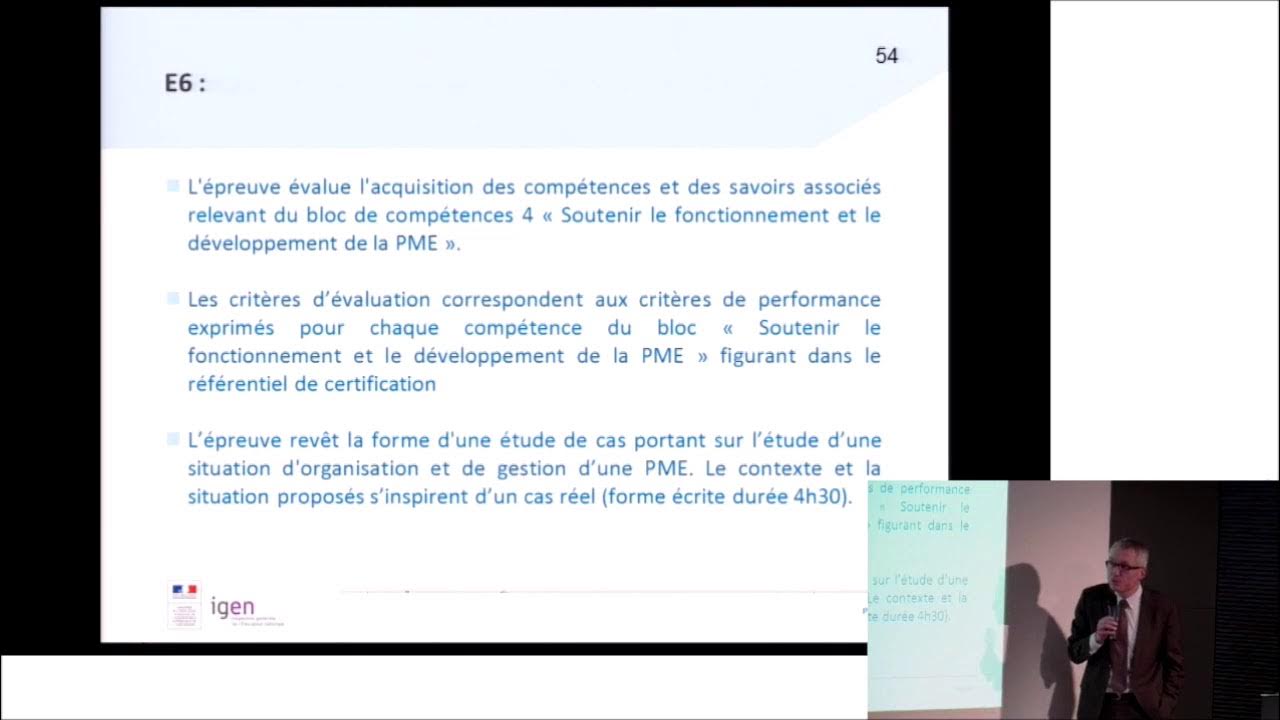 Page De Garde Ccfe6 Présentation de l'épreuve E6 BTS GPME - YouTube