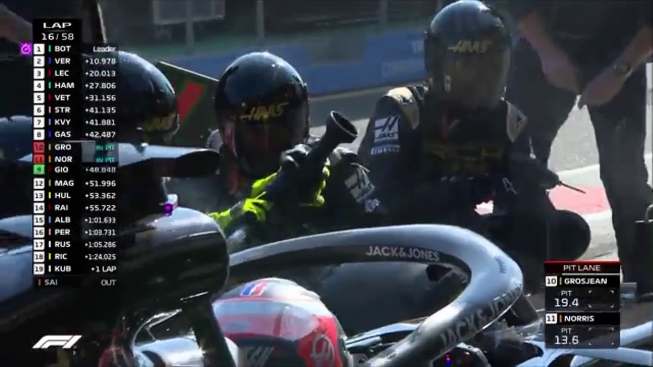 HAAS Pit Fail