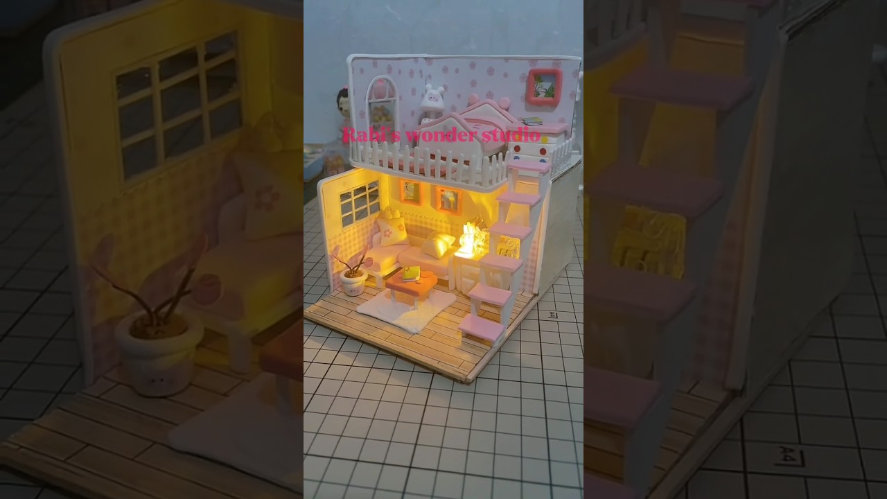 DIY Mini House with Cardboard 🏠 | Easy Craft Idea for Beginners