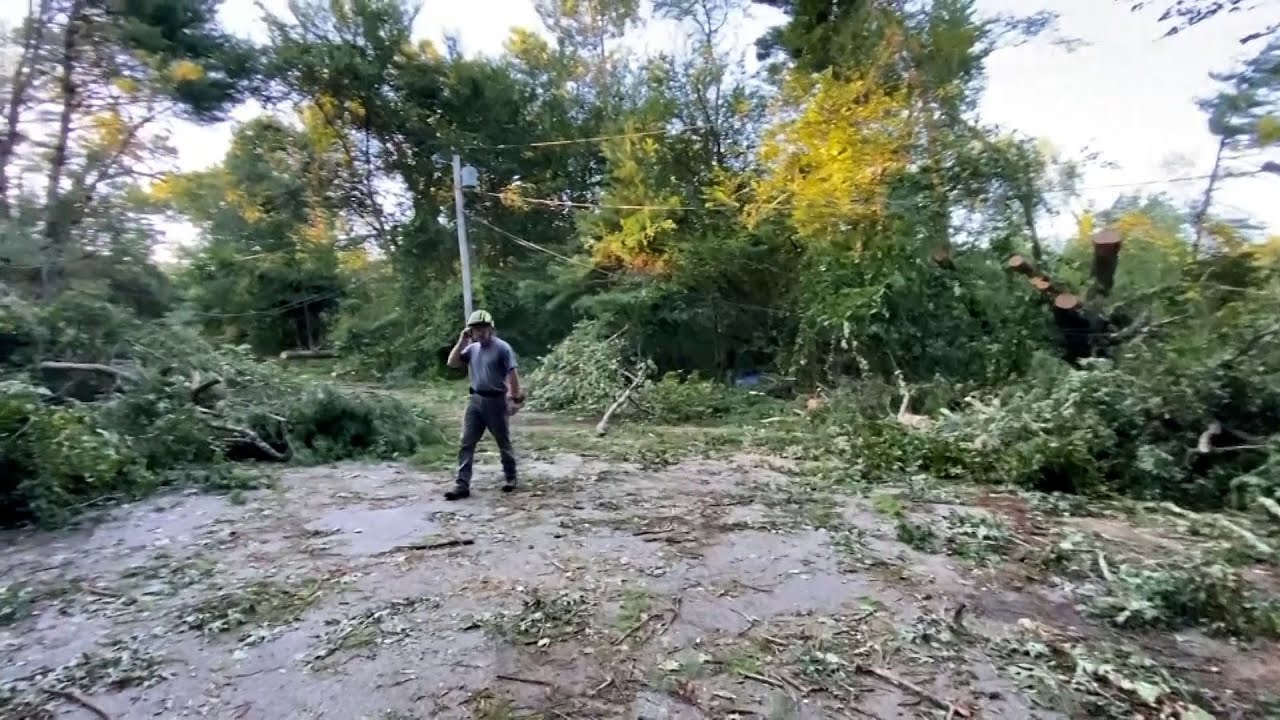 'Like a freight train': Cleanup continues after 2 tornadoes hit Mass ...