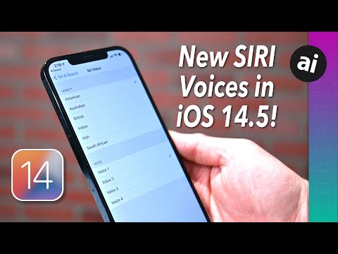 Listen to Siri's NEW VOICES In iOS 14.5 PLUS How To Change Them!