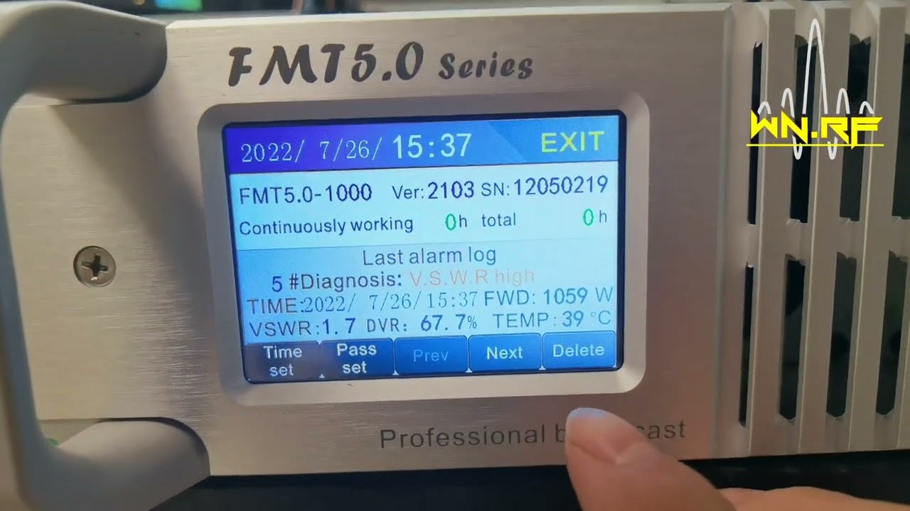 FMT5.0-1000 V.S.W.R Open Test