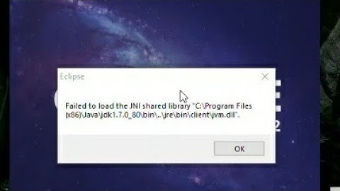 How to Solve #EclipseError || FAILED TO LOAD JNI SHARED LIBRARY "C\... || Simple and Easy Tricks