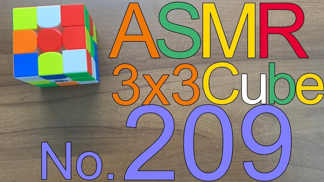 [3x3] No.209 Solve Cube | scramble | ASMR for Sleep and Relaxation ...