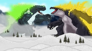 SPERMWHALE GODZILLA vs BLUEWHALE GODZILLA | PANDY Animation 64