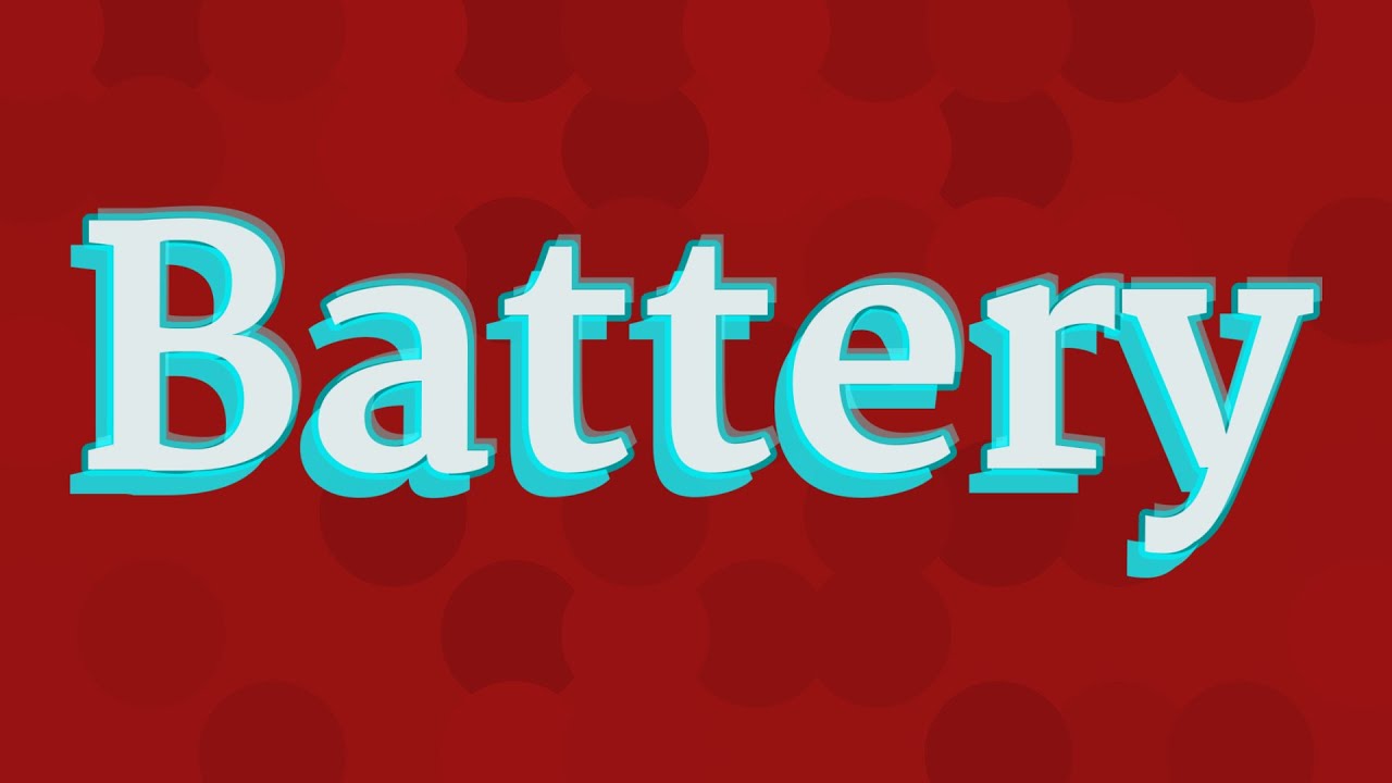 BATTERY pronunciation • How to pronounce BATTERY YouTube