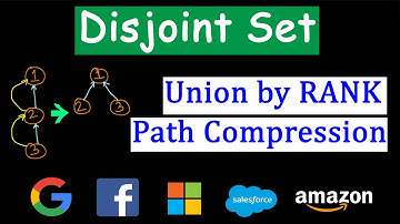 Disjoint set UNION by RANK and Path Compression