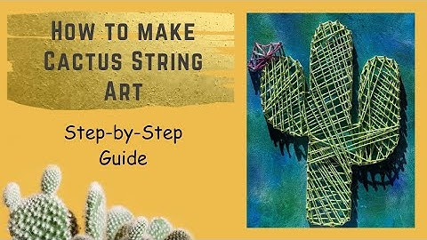 How to make cactus 🌵 String Art | @rubabsdiy #rubabsdiy #diy #craft #homedecor #stepbystep