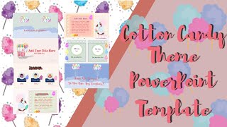 Cotton Candy Theme PowerPoint Template Free🍑 || ppt#22 screenshot 1