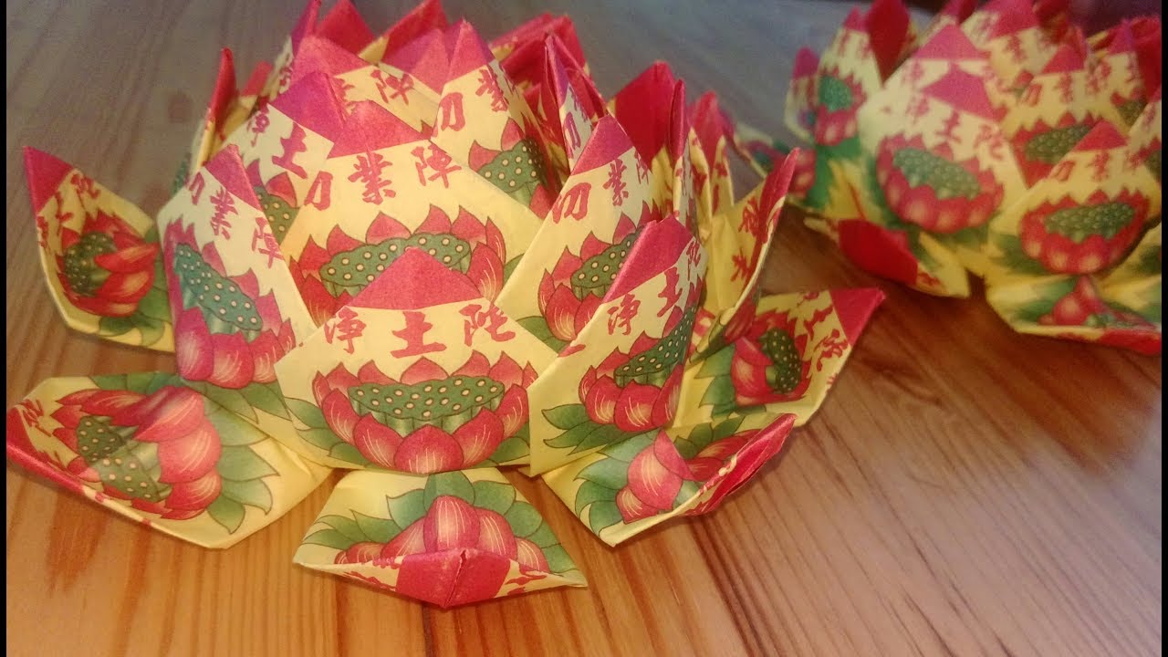  Origami  Cara Membuat Bunga  Teratai  dari Kertas Lotus 