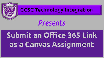 Submit a Link to an Office 365 Document as a Canvas Assignment