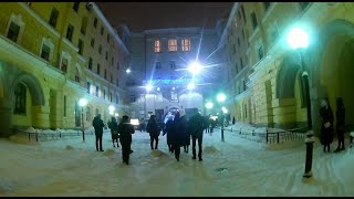 Санкт-Петербург. Заснеженный. Вечерний. Прогулка от Финляндского вокзала до ДК \