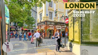 London, England | The the Greatest City on Earth | Summer 2023 Walking Tour 4K HDR 60fps