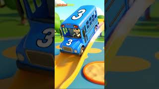 WHEELS ON THE COLORFUL BUS SONG!🚌🌈| Fun Nursery Rhymes For Kids | Learn Colors w/@AnimalSketch​