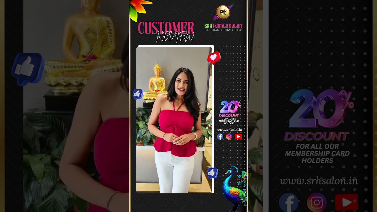 Absolutely loving my experience at SRH Luxury Salon! With 10branches✨