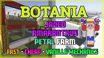 Minecraft 🌱 Botania 🌷 Jaded Amaranthus Petal Farm 👞 Step-by-Step