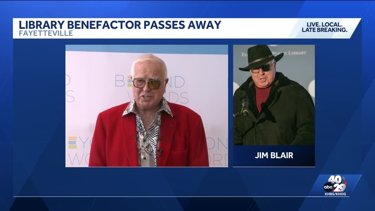 Fayetteville donor Jim Blair dies at 90 after giving $5 million to public library