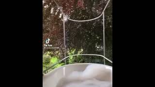 Does your bathtub go outside? Mine does