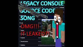 MINECRAFT LEGACY CONSOLE EDITION SOURCE CODE LEAK (OFFICIAL AUDIO)