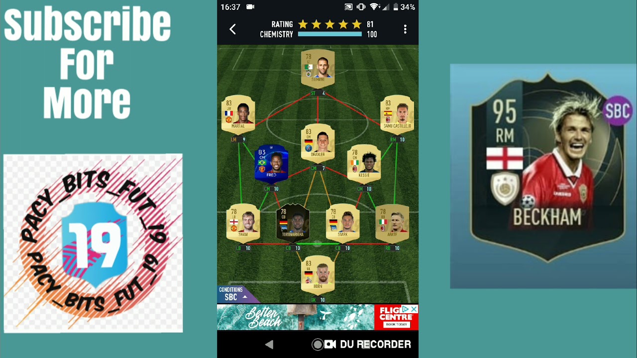 pic Peter Schmeichel Hybrid Sbc david beckham stylish hybrid sbc pacybits