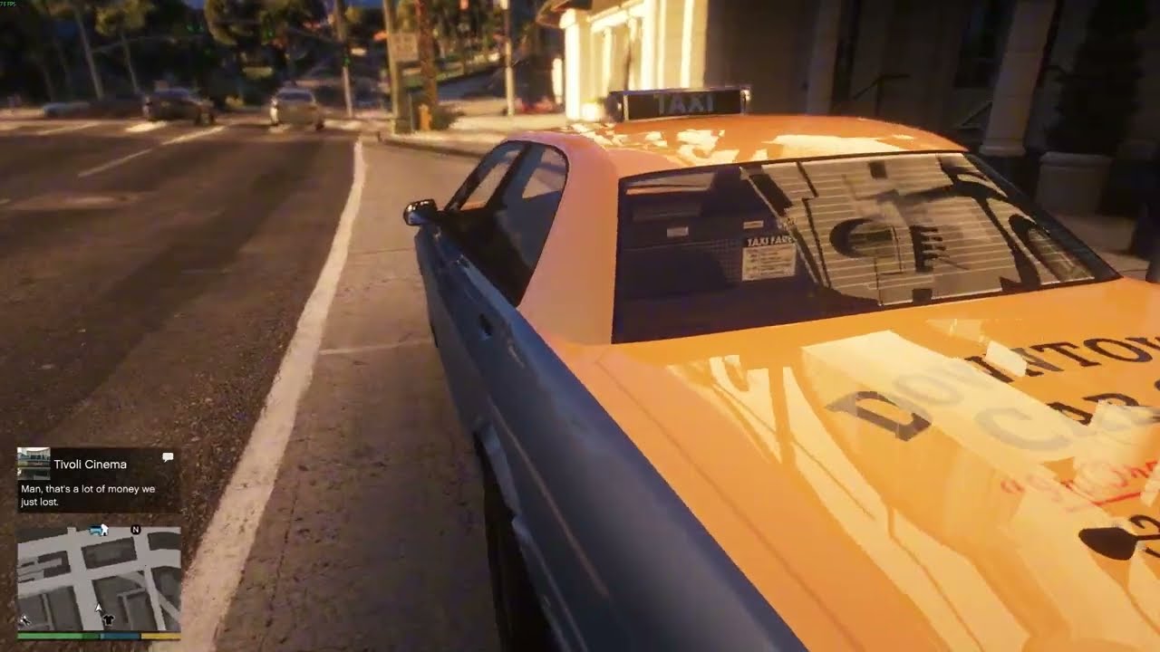 Taxi Job in First Person on GTA 5 Enhanced with Graphics Mods Ep.2