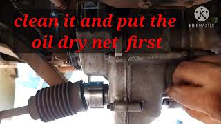 Bajaj 2 Stroke Auto Rickshaw Engine Oil Change. 2005 before old models.