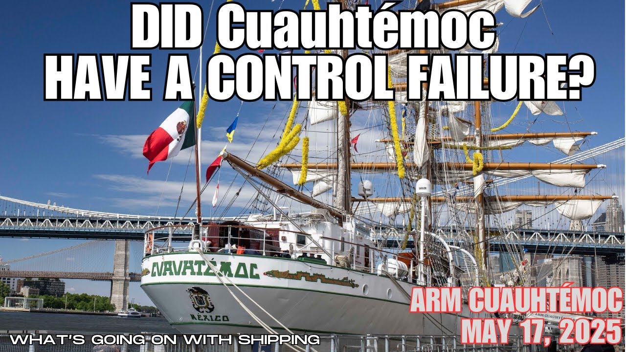 Cuauhtemoc Voyage: South Street to the Brooklyn Bridge | Did the Controllable Pitch Propeller Fail?