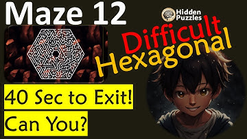 Difficult Hexagonal mazes  Maze 12