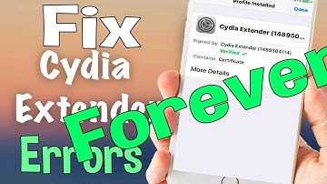 How To Fix Cydia Extender Errors Forever: No More issues