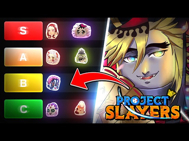 Project Slayers Update 1.5 BEST BDA Tier List 