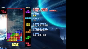 1:06:83 Tetris Sprint (40 Lines, NullpoMino)